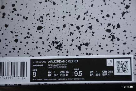 AIR RETRO JORDAN 003 'ELECTRIC CT8529 GREEN' 6 1004